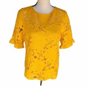 Monteau Floral Cutout Design NWOT. Size L.